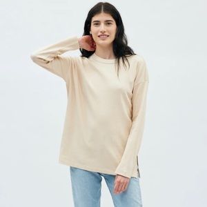 KOTN Ribbed relaxed long sleeve size M Zinfandel